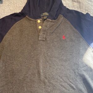 Polo by Ralph Lauren Kids' Charcoal and Navy Hoodie
